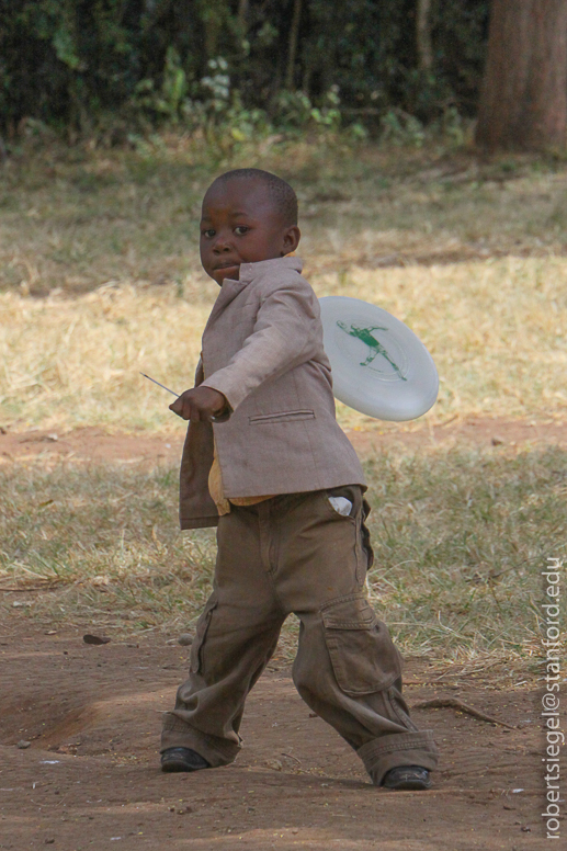 boy with frisbee